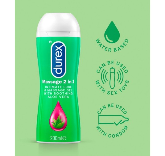 Durex Play 2in1 - Żel Aloesowy Masujący I Smarujący 200ml